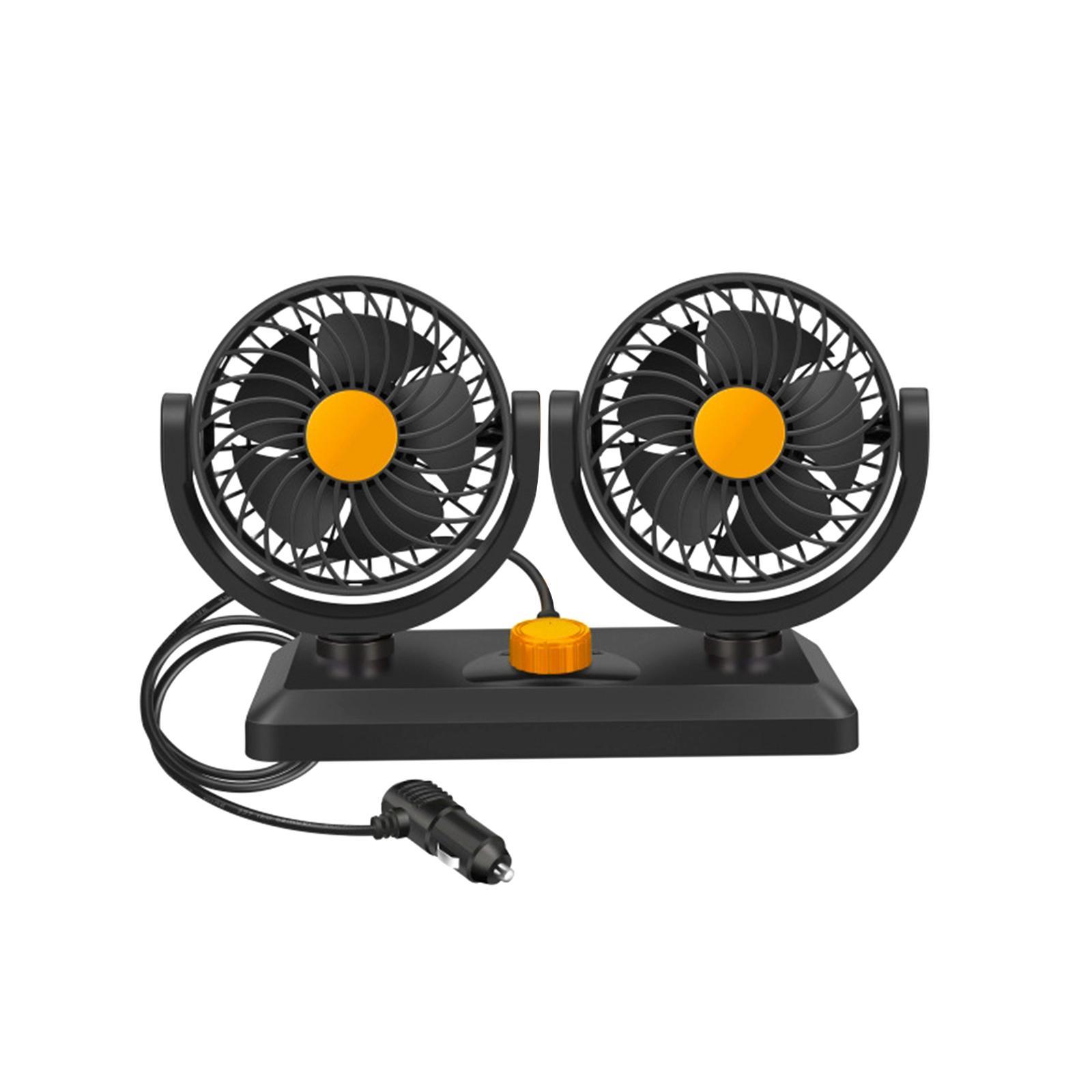 Car Fan Auto Cooling Fan Keep Air in Vehicle Fresh and Degree Rotatable Strong Wind Circulation Fan for Boat