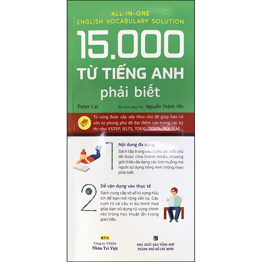 15.000 từ tiếng Anh phải biết (Quét mã QR và đăng ký để nghe file MP3)