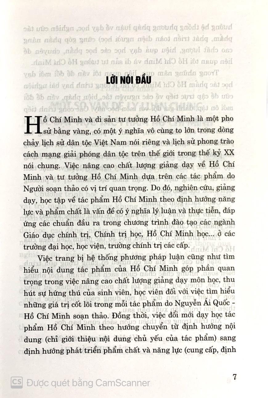 Nâng cao chất lượng dạy học tác phẩm Hồ Chí Minh