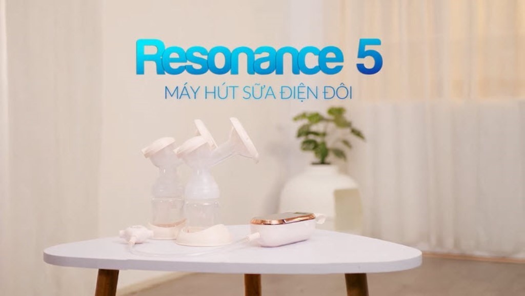 Máy hút sữa điện đôi Resonance 5- Hồng