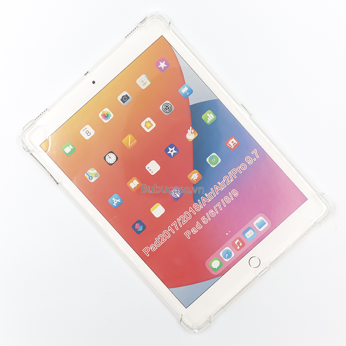 ỐP LƯNG DÀNH CHO CÁC DÒNG IPAD - CHỐNG SỐC GỜ 4 GÓC, CHẤT LIỆU TPU DẺO TRONG SUỐT
