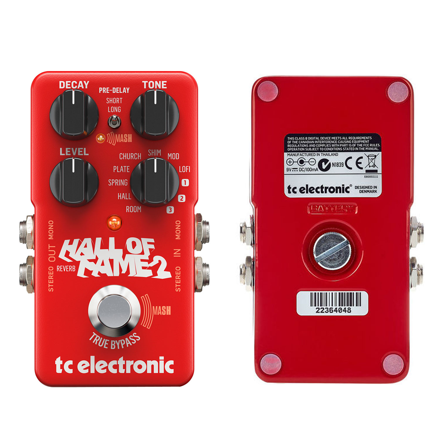 TC Electronic Hall of Fame 2 Reverb Phơ Đàn Guitar - Bàn đạp Ghi-ta Bass Fuzz Effect Pedal Hàng Chính Hãng - Kèm Móng Gẩy DreamMaker