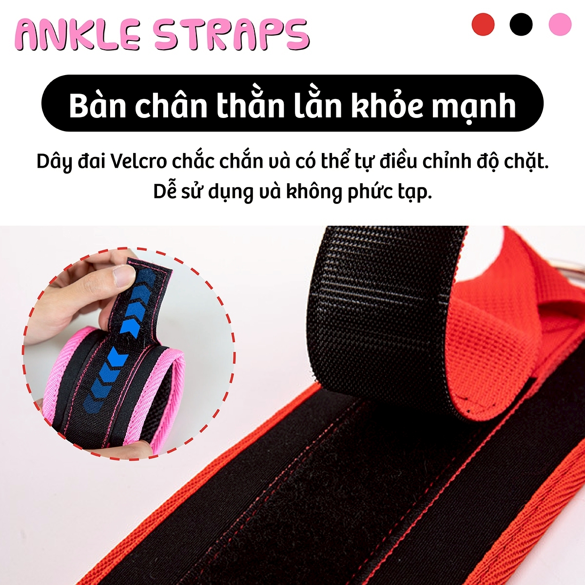 Dây đai đeo cổ chân tập gym Strength training ankle sleeve