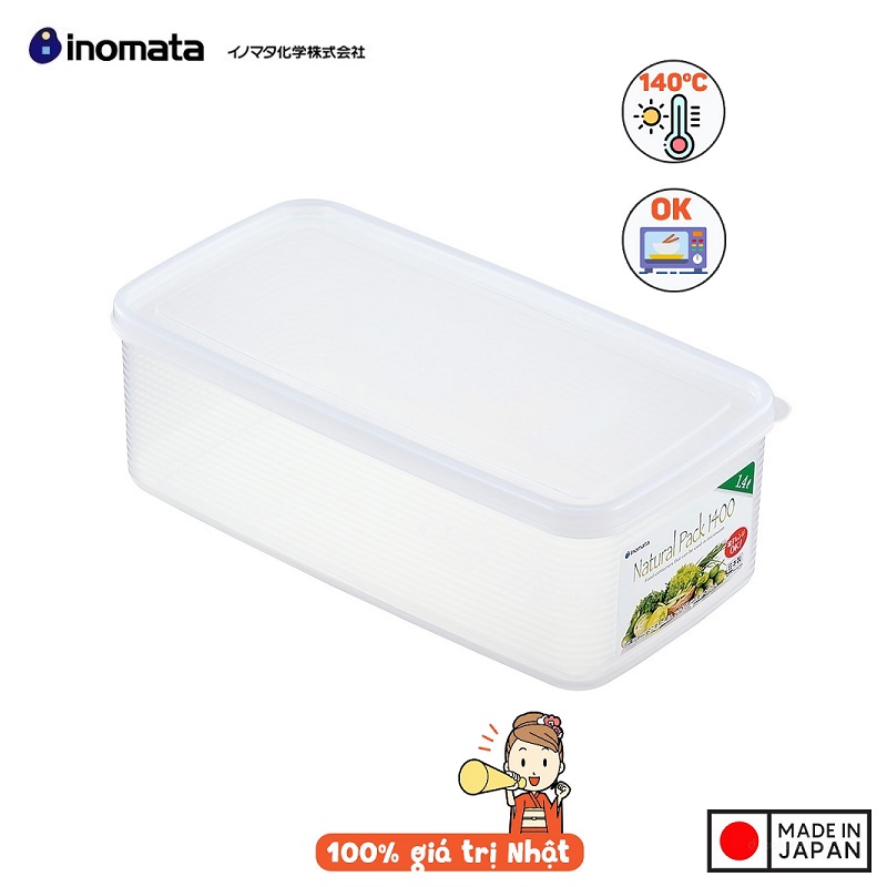 - Hộp đựng thực phẩm 1400ml Inomata Nhật Bản