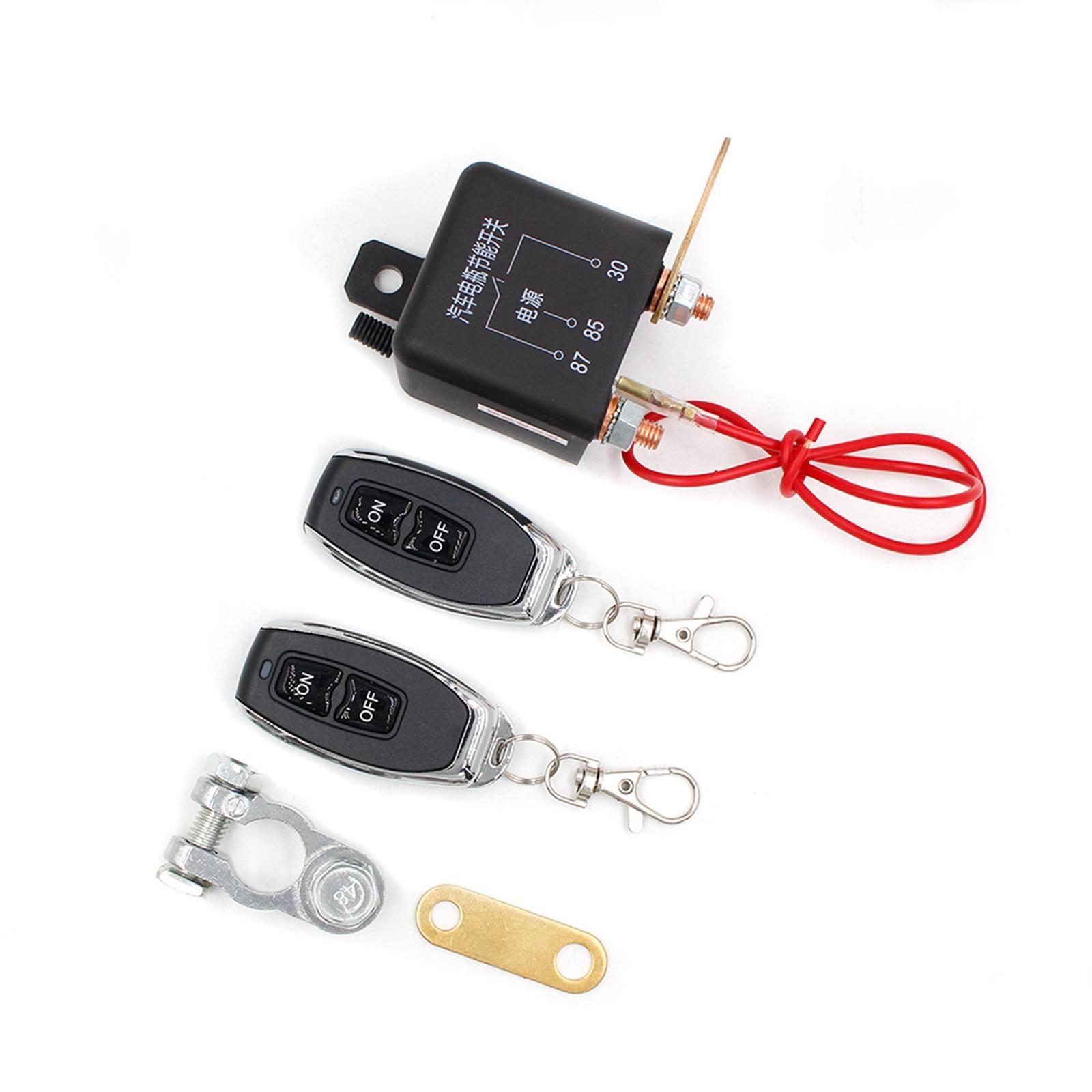 Car Battery Disconnect Switch Master Switches for Truck 1x Remote Control