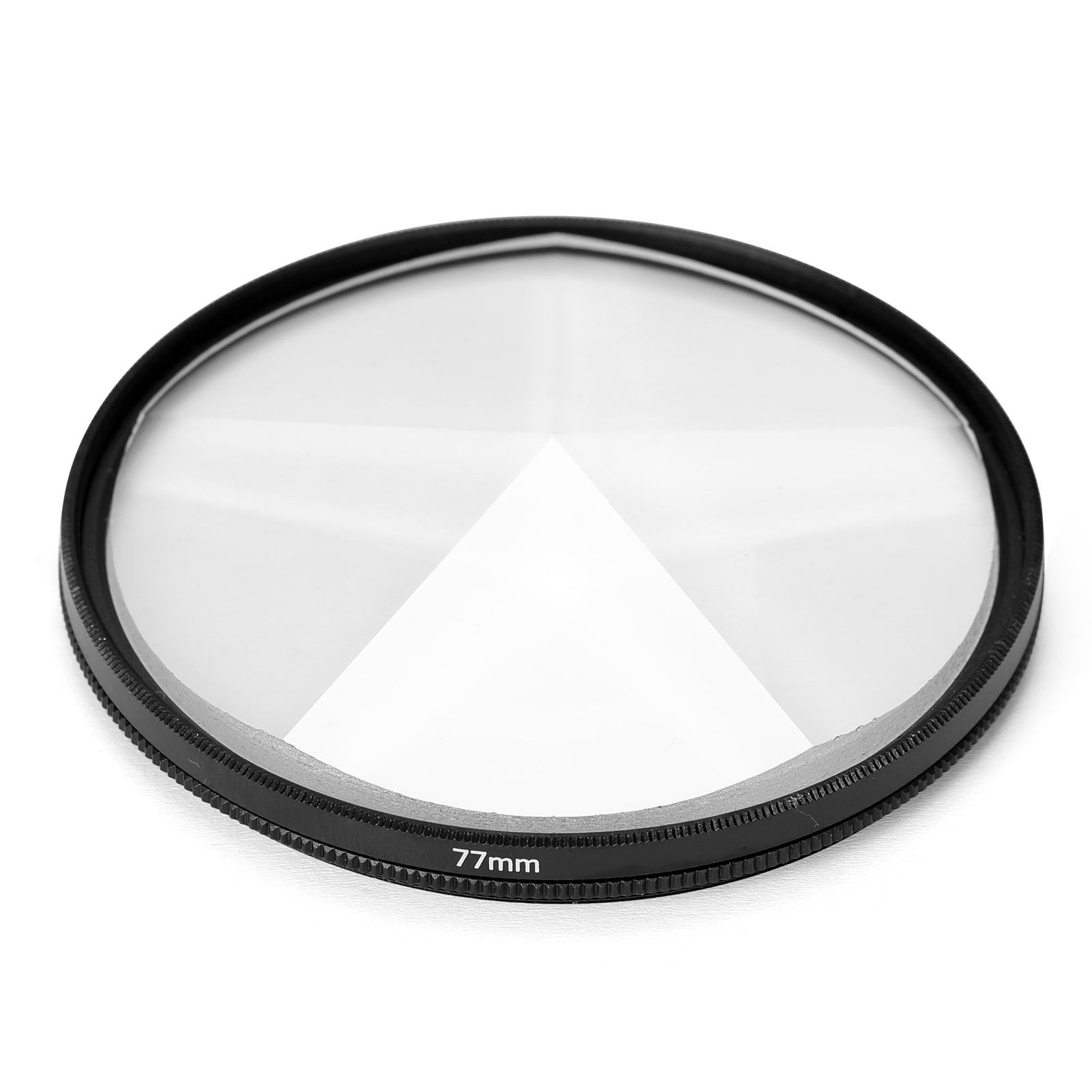 Camera Filter Photography Foreground Blur Film Photography Props 77mm Glass Pentaprism Filter Camera Accessories