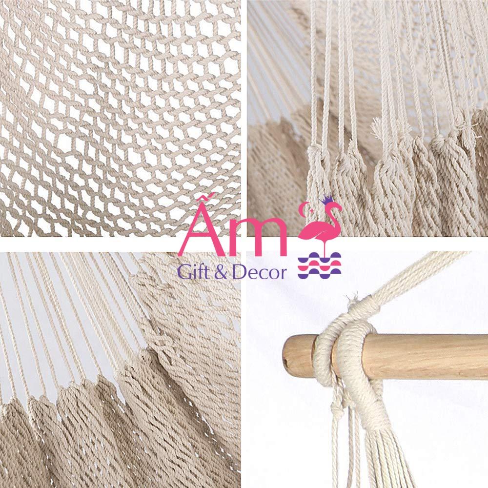 Võng Treo Trần Tuarua BoHo Đan Dây Cotton Chịu Lực Từ 150kg Phù Hợp Với Mọi Lứa Tuổi