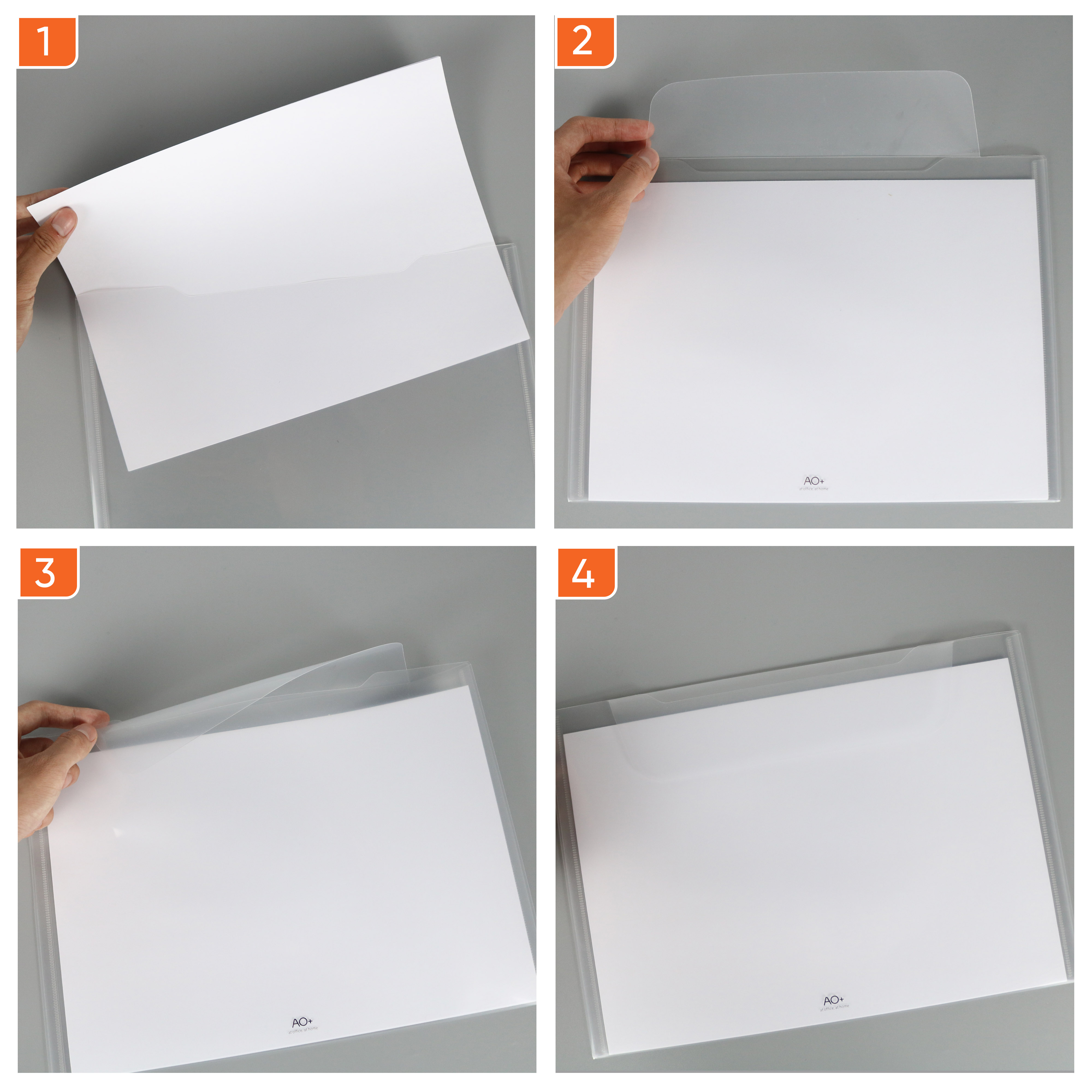 Túi Đựng Tài Liệu A4 Clear Bag AO+ Không Khuy Cài