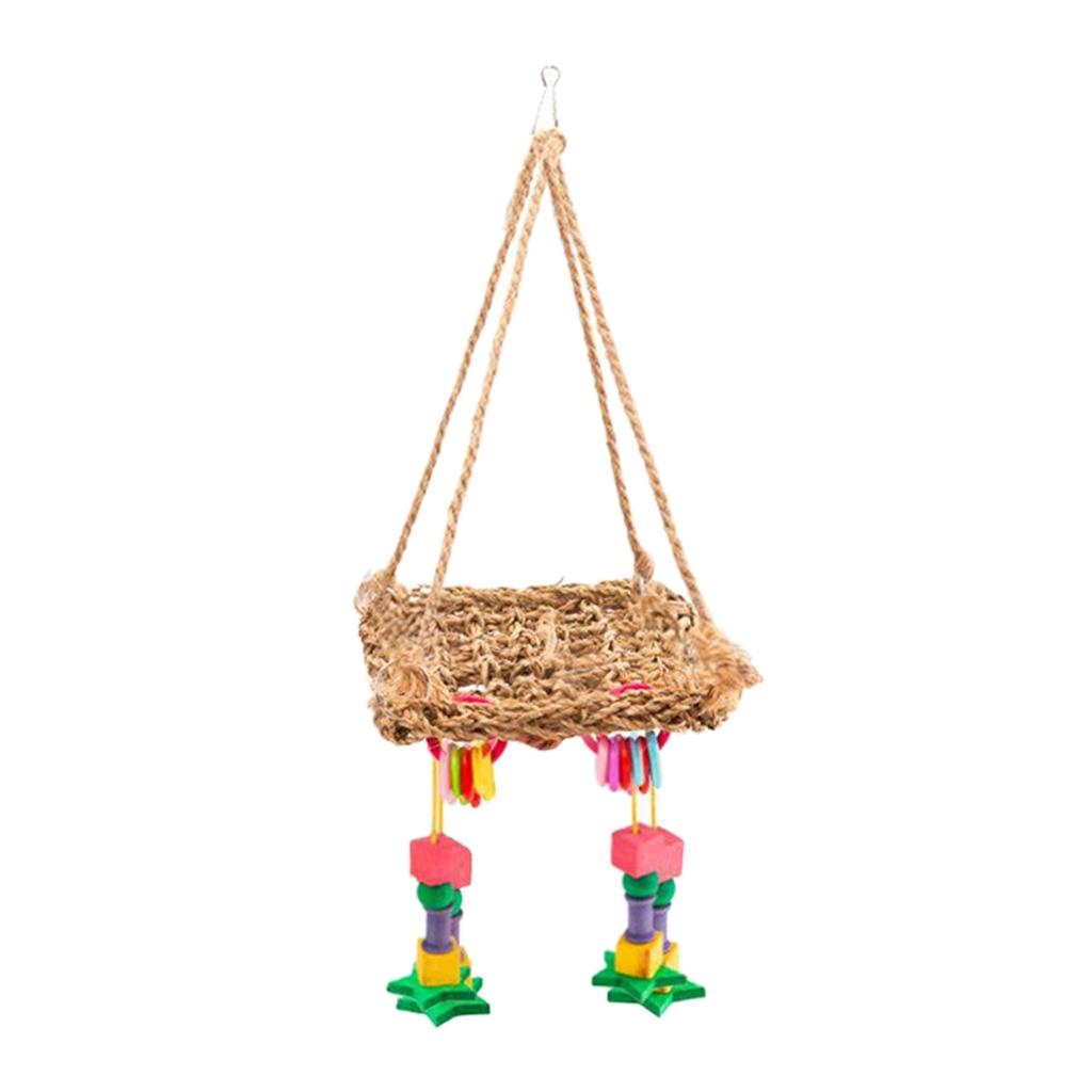 Cage Hanging Bed Hammock Birds Chew Swing Toys for Bird Parrot Pet Budgie