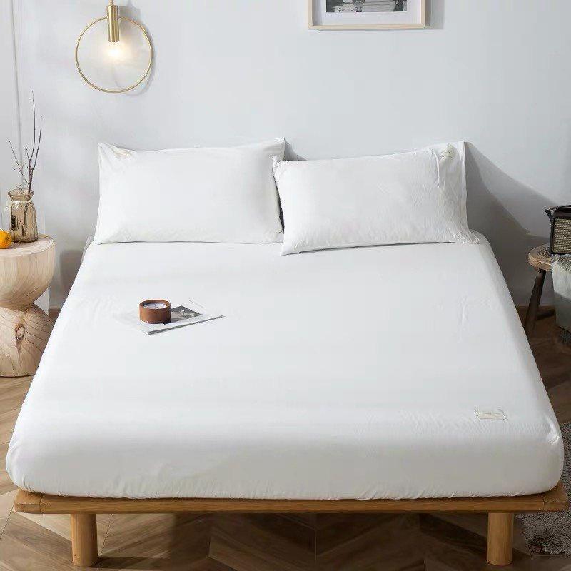 Ga giường Cotton Tici Trắng tinh cao cấp - Bo chun drap đủ kích thước