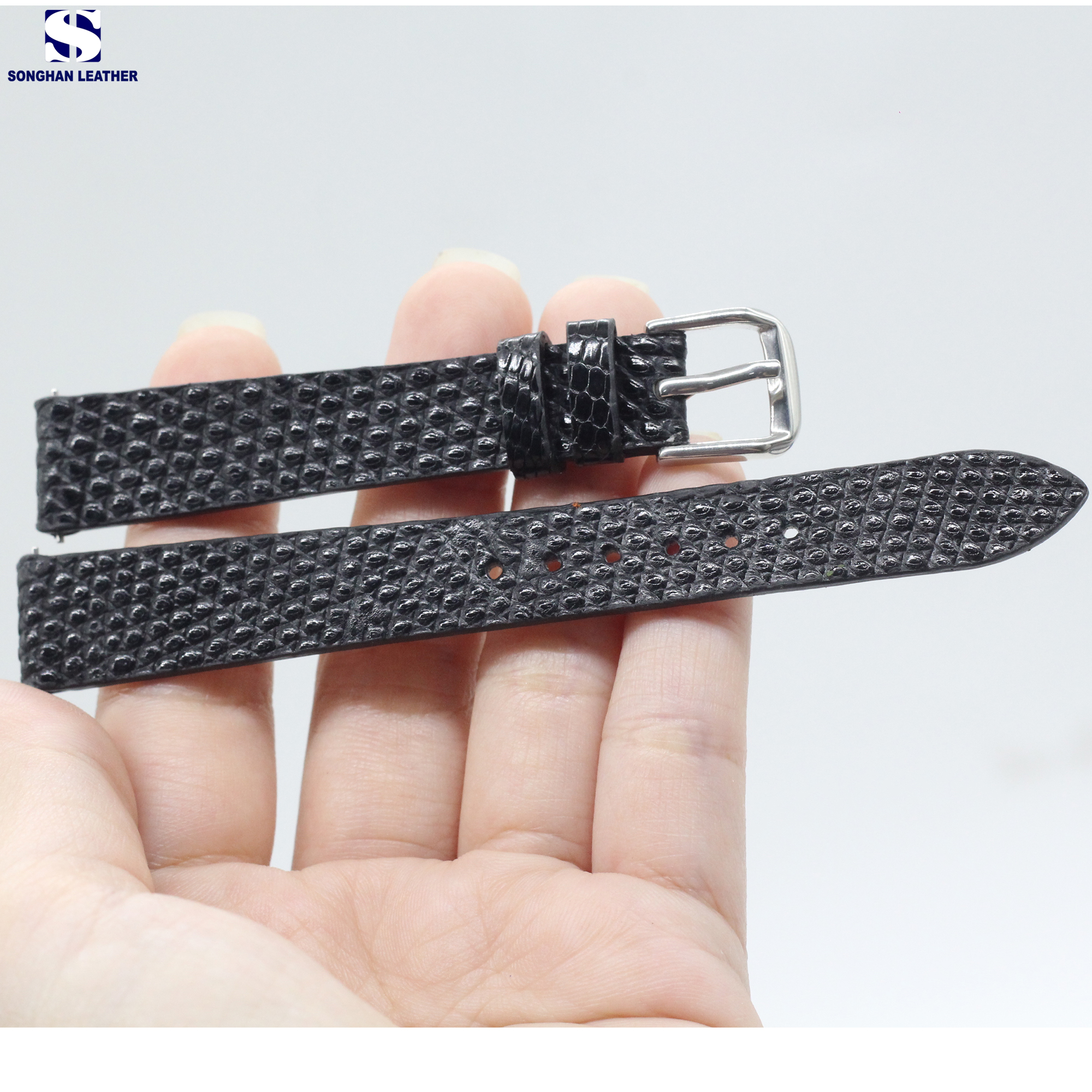 Dây da đồng hồ Kỳ Đà, Dây Đồng Hồ Da Dành Cho Nữ SIZE 12mm-14mm-16mm Gắn Chốt Thông Minh Tiện Lợi BH 6 Tháng
