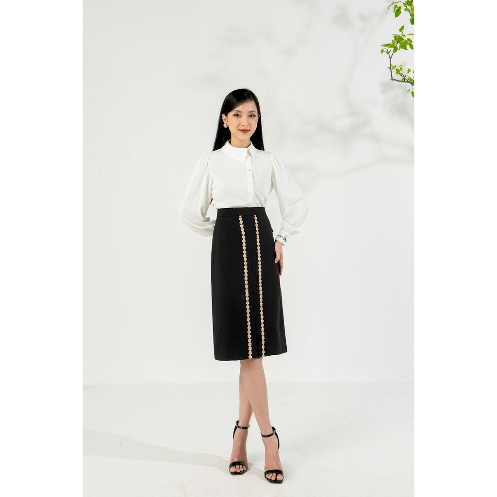 Chân váy phối ren MMOutfit M-JU031220016