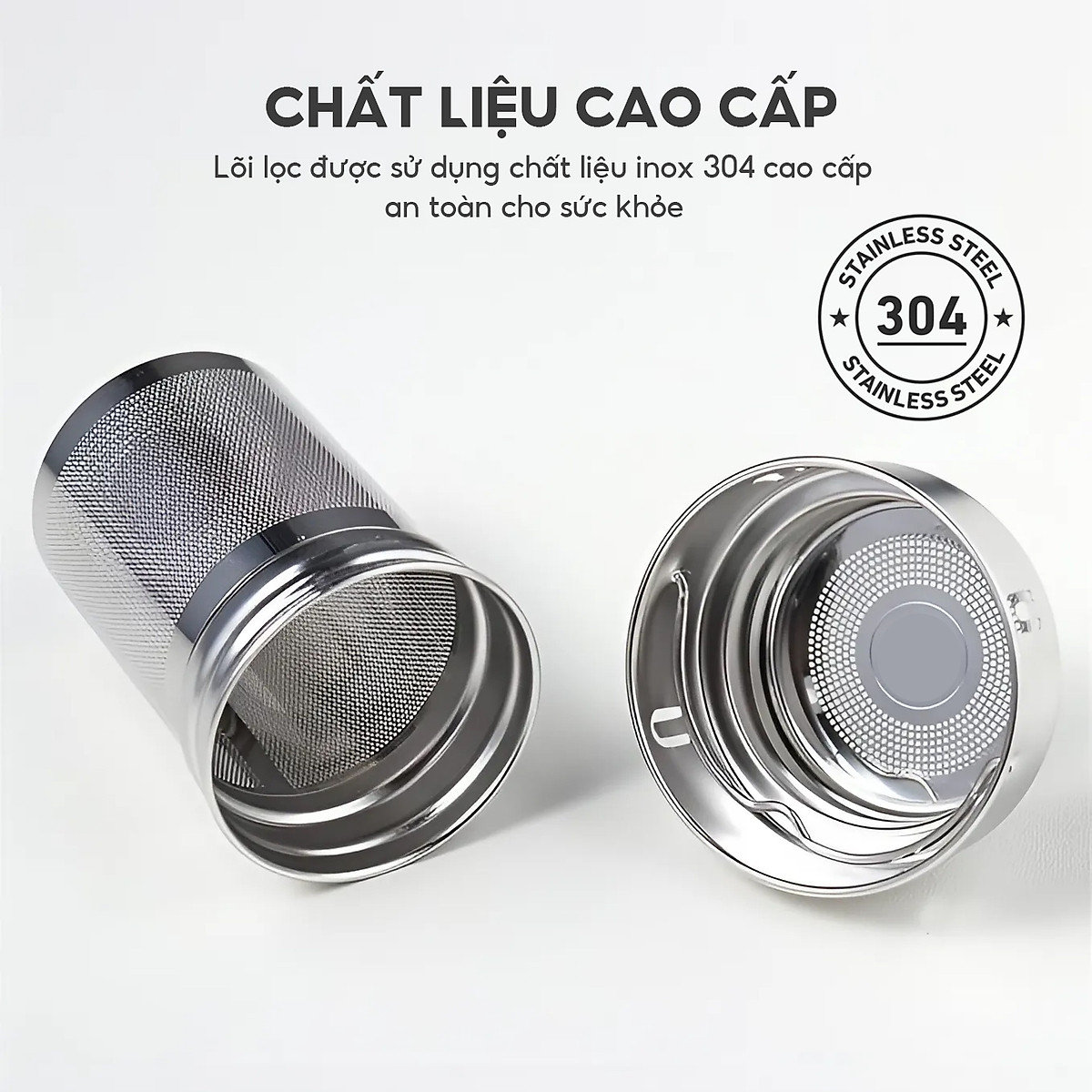 Bình giữ nhiệt Inox 316 Lê Bên Làng LBL1661 dung tích 850ml lõi lọc trà đi kèm