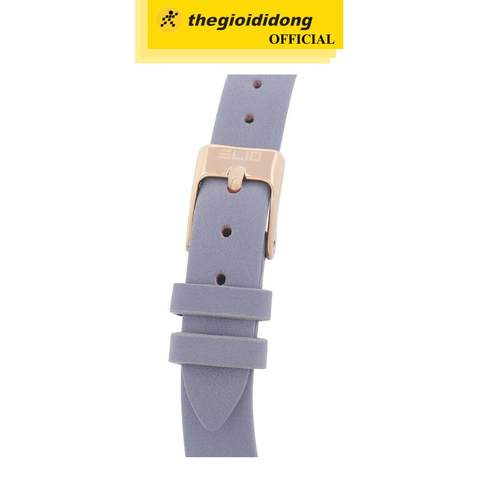Đồng Hồ Kim Nữ Dây Da Elio EL149-02 Tím - Hàng Chính Hãng