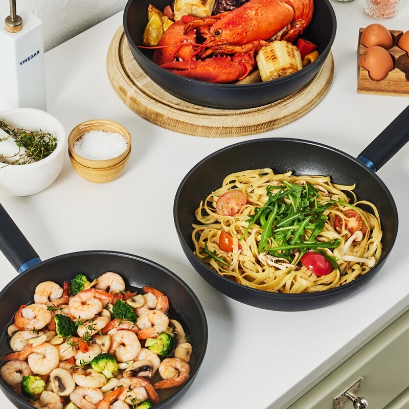 Chảo Chống Dính LocknLock Balance Cook 24, 26, 28cm, Hàng Chính Hãng, Dùng Mọi Loại Bếp - JoyMall