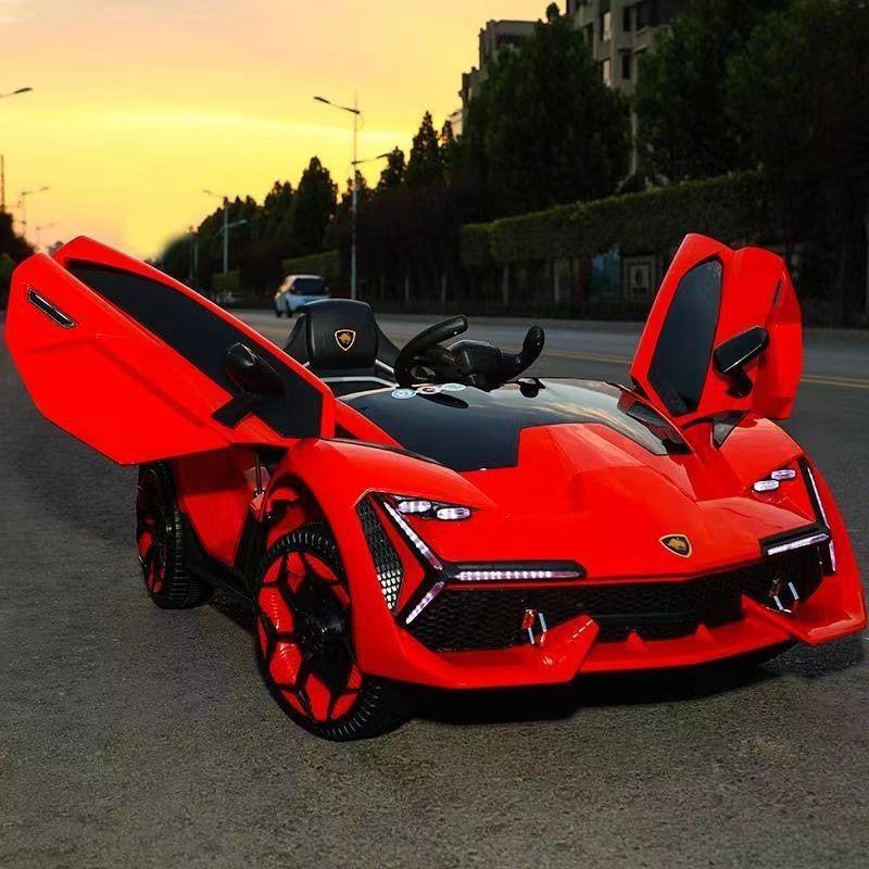 Xe ô tô điện đạp ga cho bé Lamborghini Aventador nel 603 3 động cơ có nhạc đèn điều khiển từ xa