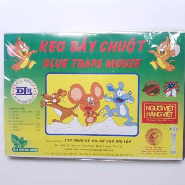 Keo dính chuột, keo bẫy chuột (1 cặp) sử dụng được nhiều lần