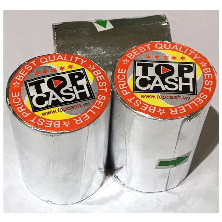 20 cuộn giấy in nhiệt dùng để in bill, in hóa đơn TOPCASH K57mm phi 45mm dùng cho máy in nhiệt in hóa đơn, máy tính tiền - Hàng chính hãng