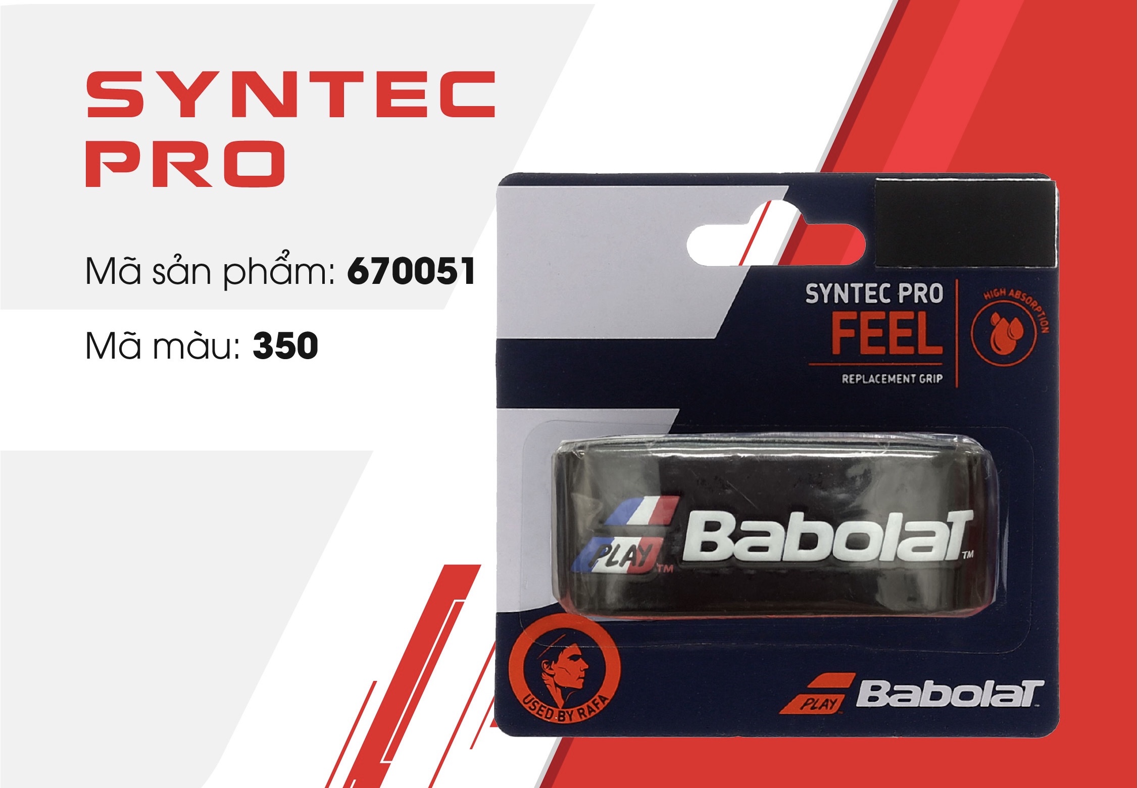 Babolat Syntec Pro - quấn cốt đen (670051)