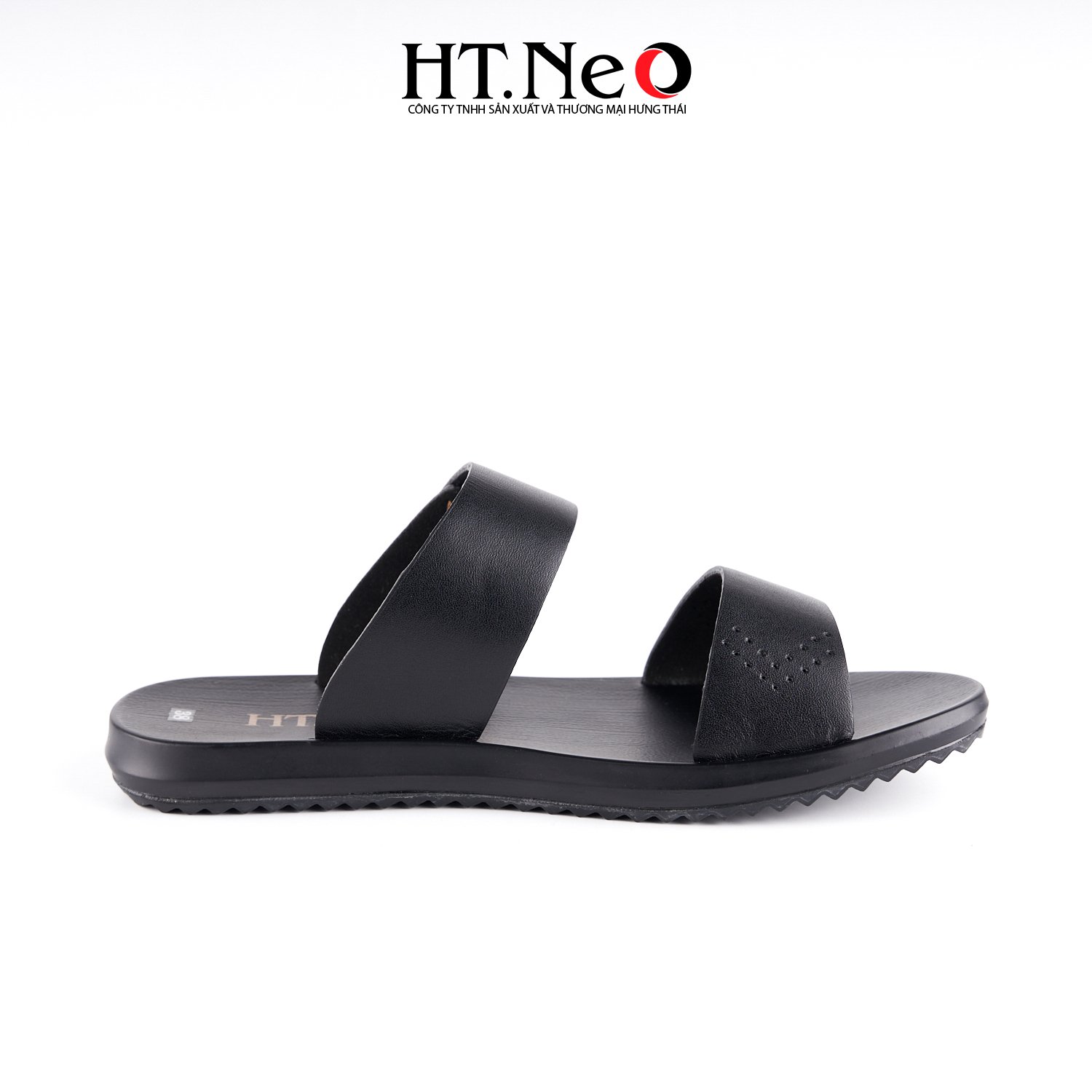 Dép Sandal Nam,dép quai ngang da bò thật cao cấp HT.NeO đế kếp hàng đế khâu SD162