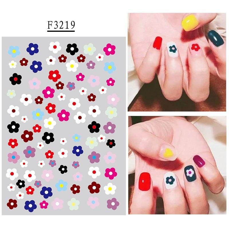 Sticker nails hoa 5 cánh - hình dán móng 3D