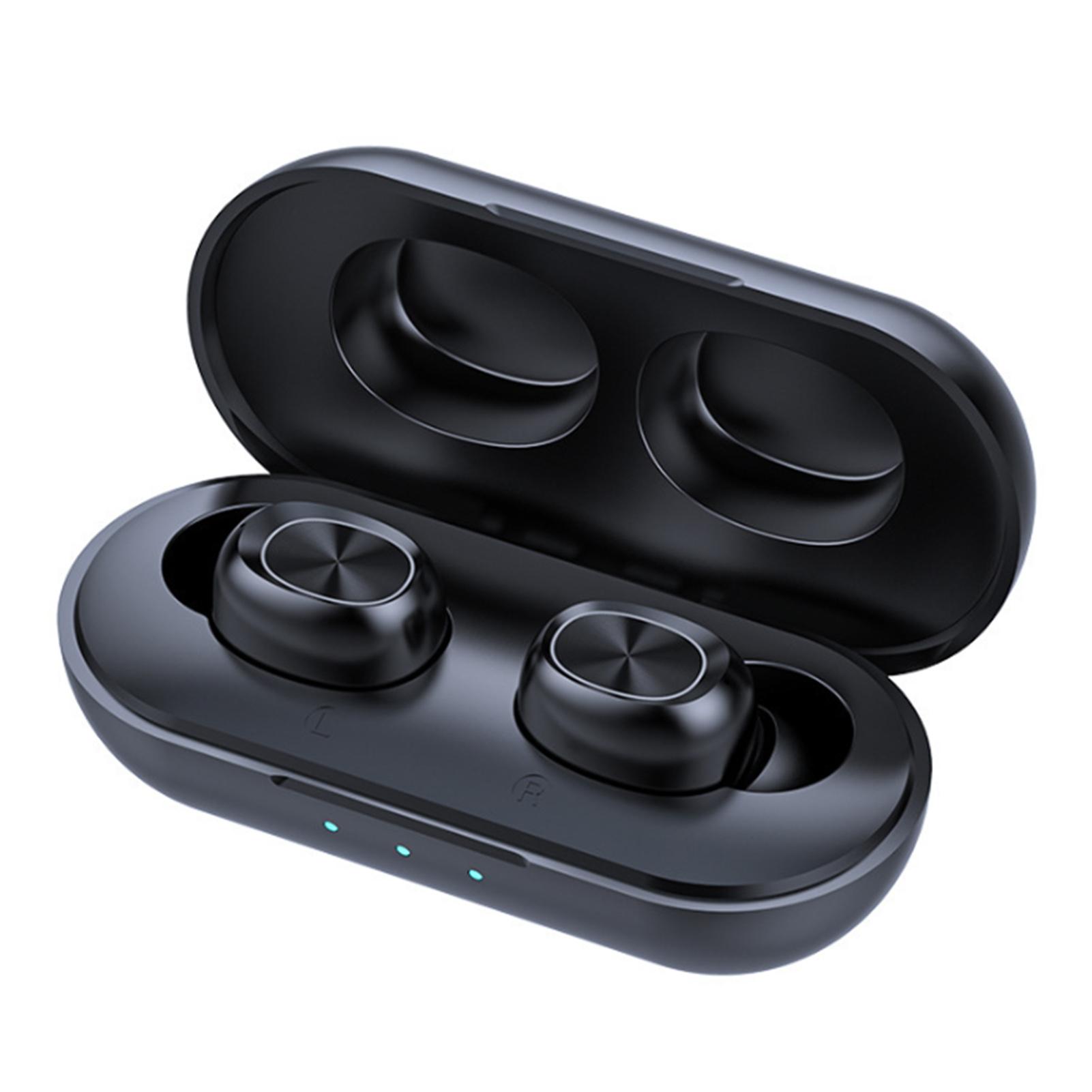 Tai nghe không dây Stereo BT Tai nghe Mini Binaural In-Ear Giảm tiếng ồn Kết nối tự động Earbud chống thấm nước