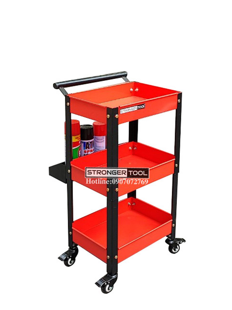 XE ĐẨY 3 NGĂN ĐA NĂNG CÓ KHAY PHỤ STRONGER TOOL