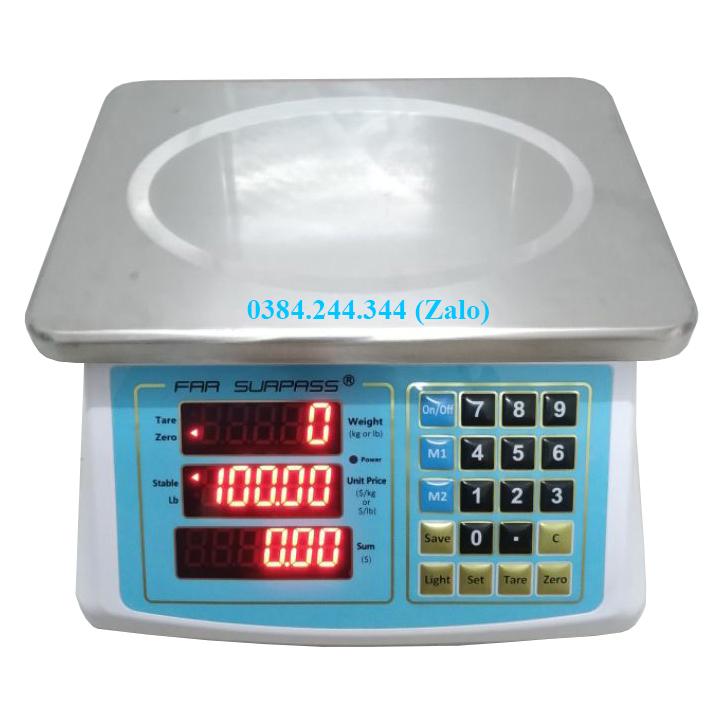 Cân điện tử chống nước tính tiền ACS 818 - Cân bán hàng 30kg dành cho các cửa hàng, kiot, siêu thị,...