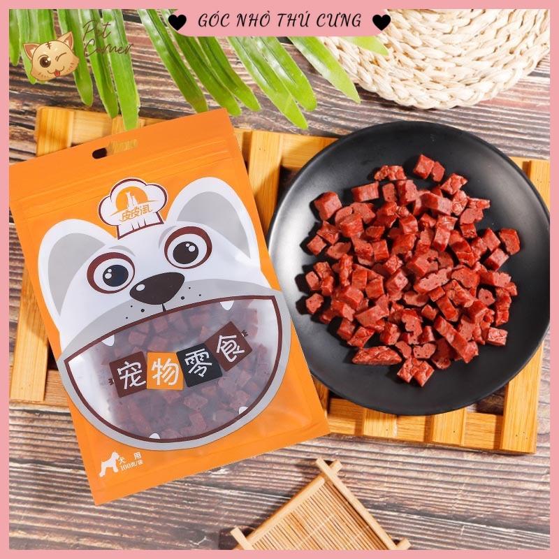 Snack thịt bò viên cho chó cưng (Gói 100g)