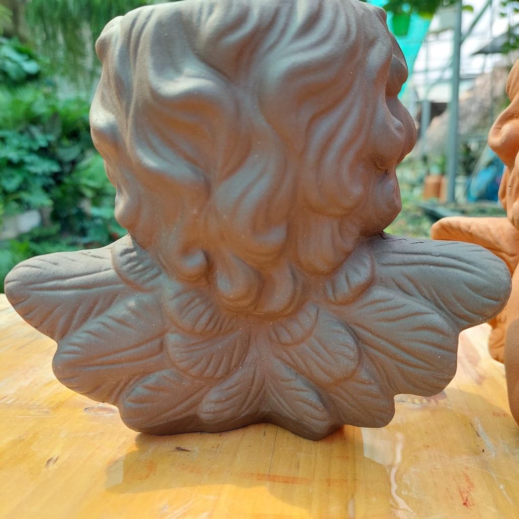 Chậu đất nung Bình Dương Thiên Thần xòe cánh, đường kính miệng 9cm, chiều cao 15cm