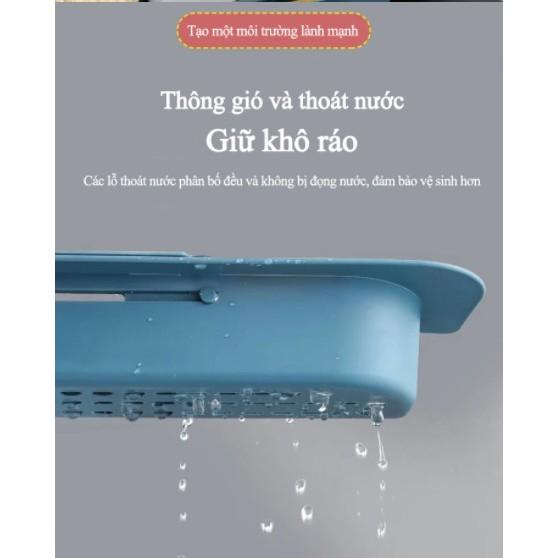 Bộ 2 kệ ráo nước bồn rửa nhà bếp BlueDry Korea