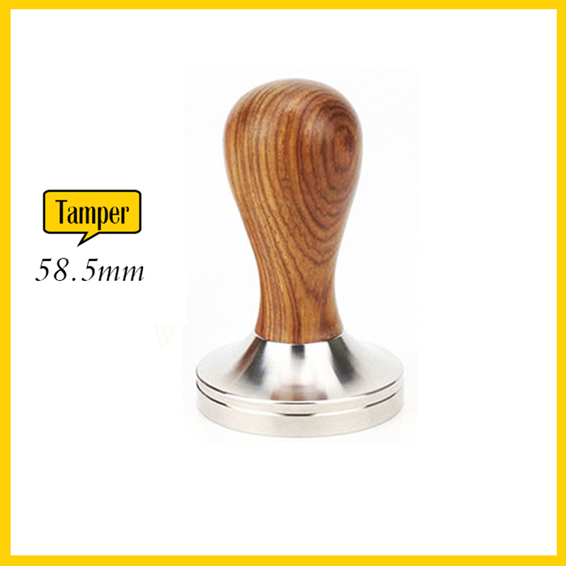 Tamper 58.5 mm | Tay nén cà phê máy Espresso đáy nén 58.5mm