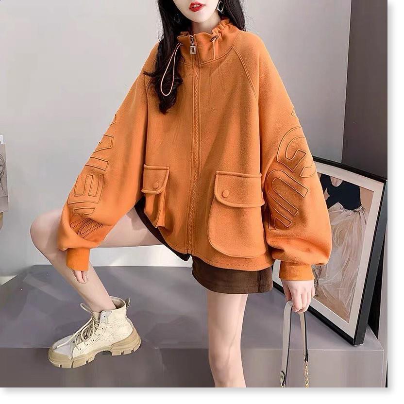 ÁO KHOÁC NỈ HODDIES NỮ FORM RỘNG CỰC XINH , HOT HÈ 2021 CHO CÁC BẠN THỜI TRANG KING FASHION