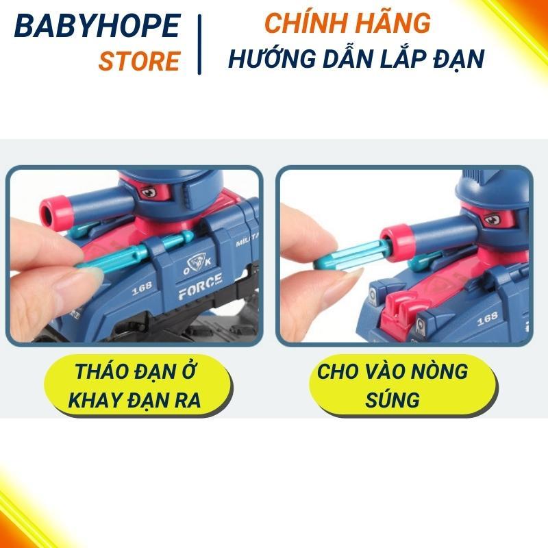 Xe ô tô địa hình quán tính, bánh đà cho bé kết hơp súng bắn đạn nhựa an toàn