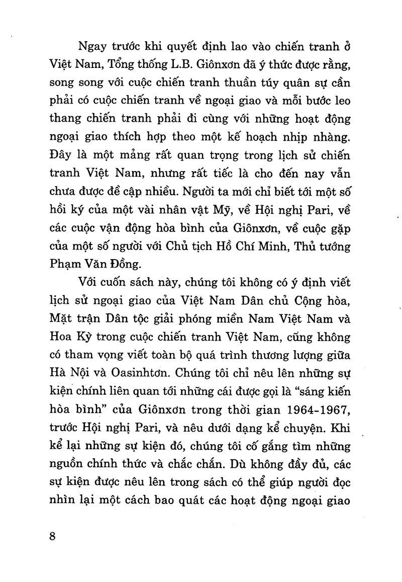 Tiếp Xúc Bí Mật Việt Nam - Hoa Kỳ Trước Hội Nghị Pari