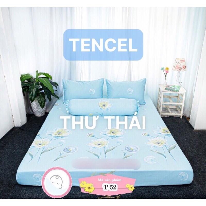 Tencel THƯ THÁI (100 mẫu )4 món nệm 5-27cm ÔM DÂY KHOÁ