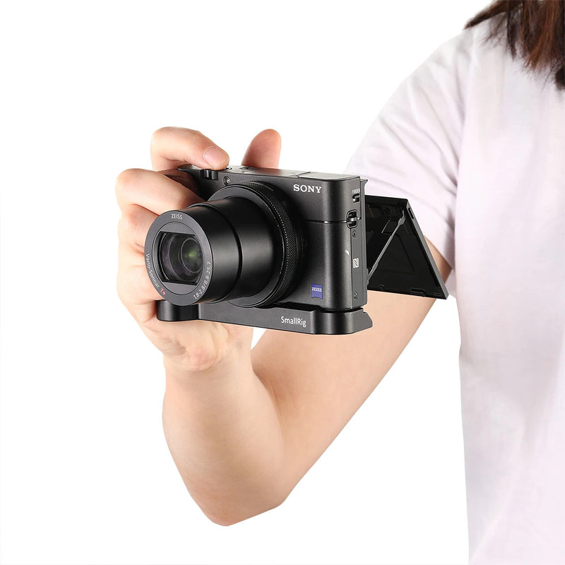 Phụ Kiện Máy Quay Smallrig L-Shape Wooden Grip For Sony RX100 III IV V VA 2248 - Hàng Nhập Khẩu