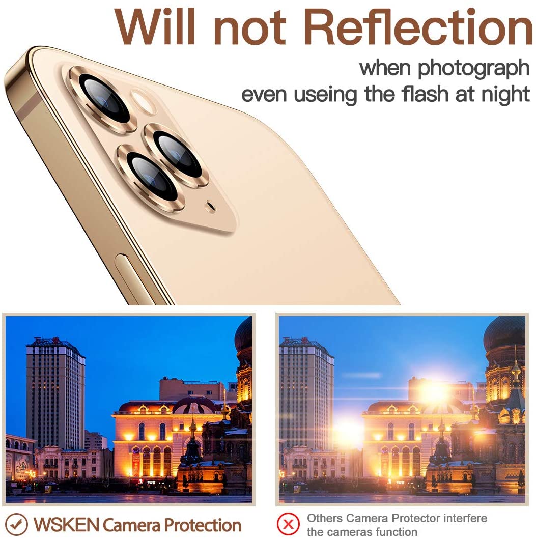 Bộ miếng dán kính cường lực bảo vệ Camera cho iPhone 12 Pro Max HOTCASE Kuzoom mang lại khả năng chụp hình sắc nét full HD - Hàng nhập khẩu