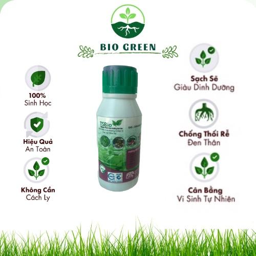 Thuốc trừ nấm cho cây ,trừ nấm sinh học hữu cơ TSBIO 100ml , bệnh vàng thối lá rể, thán thư, rỉ sắt