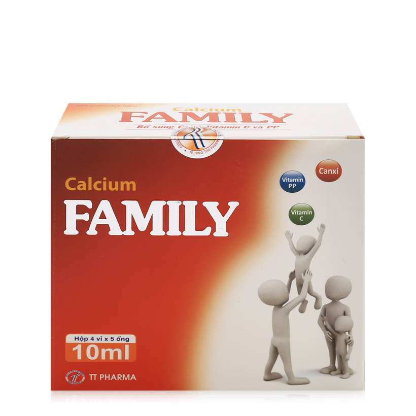 Calcium Family giúp bổ sung canxi cho trẻ và người thiếu canxi