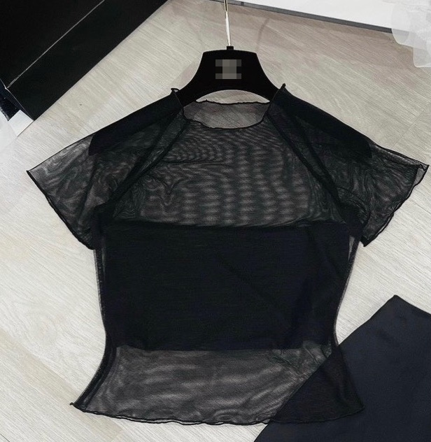 ĐẦM ĐEN SET ÁO CROPTOP LƯỚI + CHÂN VÁY DÀI LƯNG CAO ỐNG RỘNG CHỮ A ĐI TIỆC ĐI CHƠI NOEL DẠO PHỐ