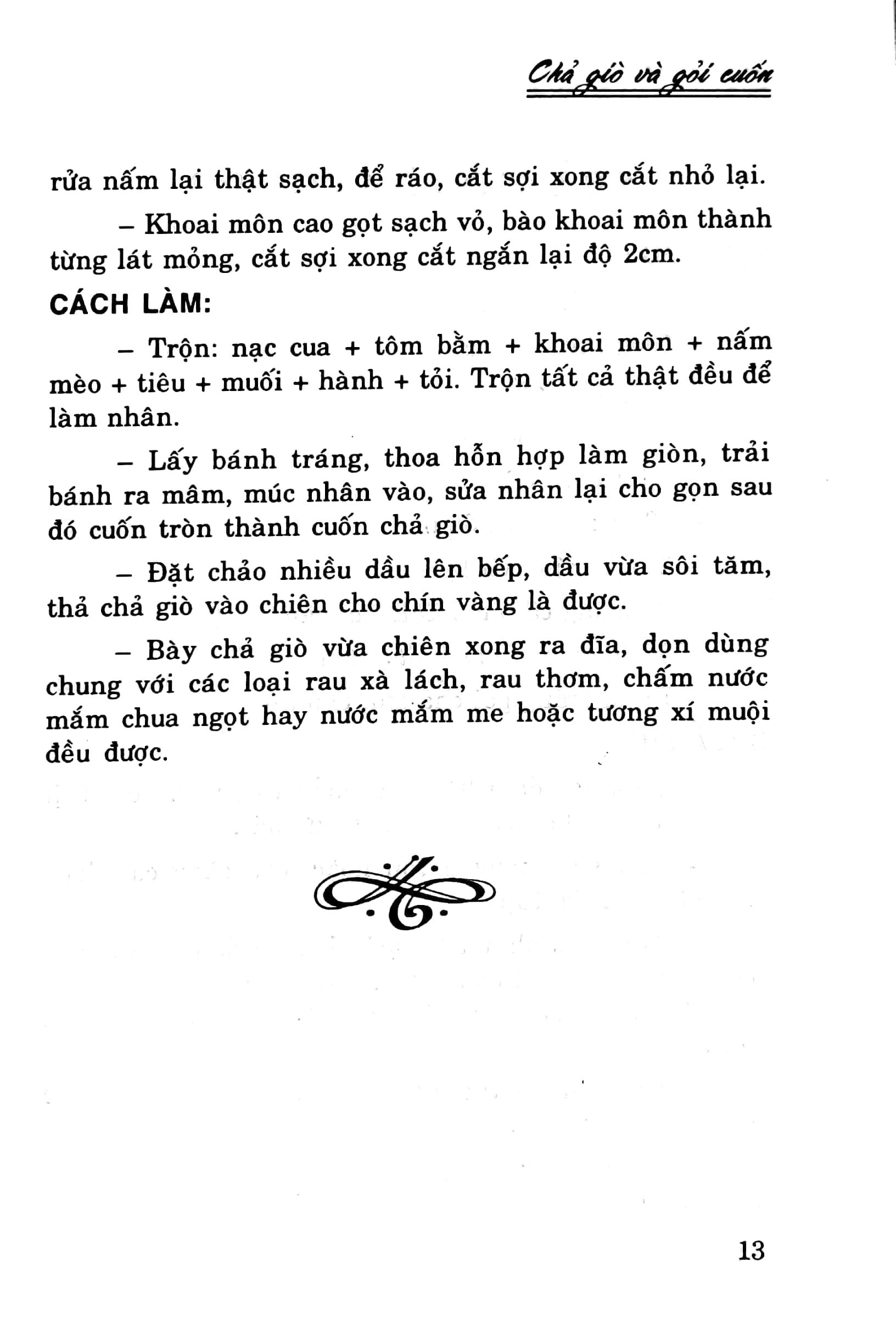 Sách Chả Giò Và Gỏi Cuốn