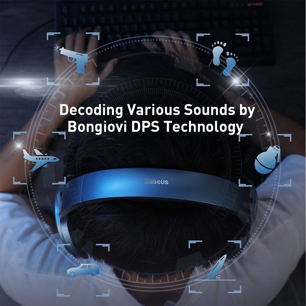 Tai nghe chuyên dùng cho Game thủ Baseus GAMO D05 ( Bongiovi AcousticLaps and Immersive Virtual 3D Game Headphone with microphone)- Hàng chính hãng( giao màu ngẫu nhiên )