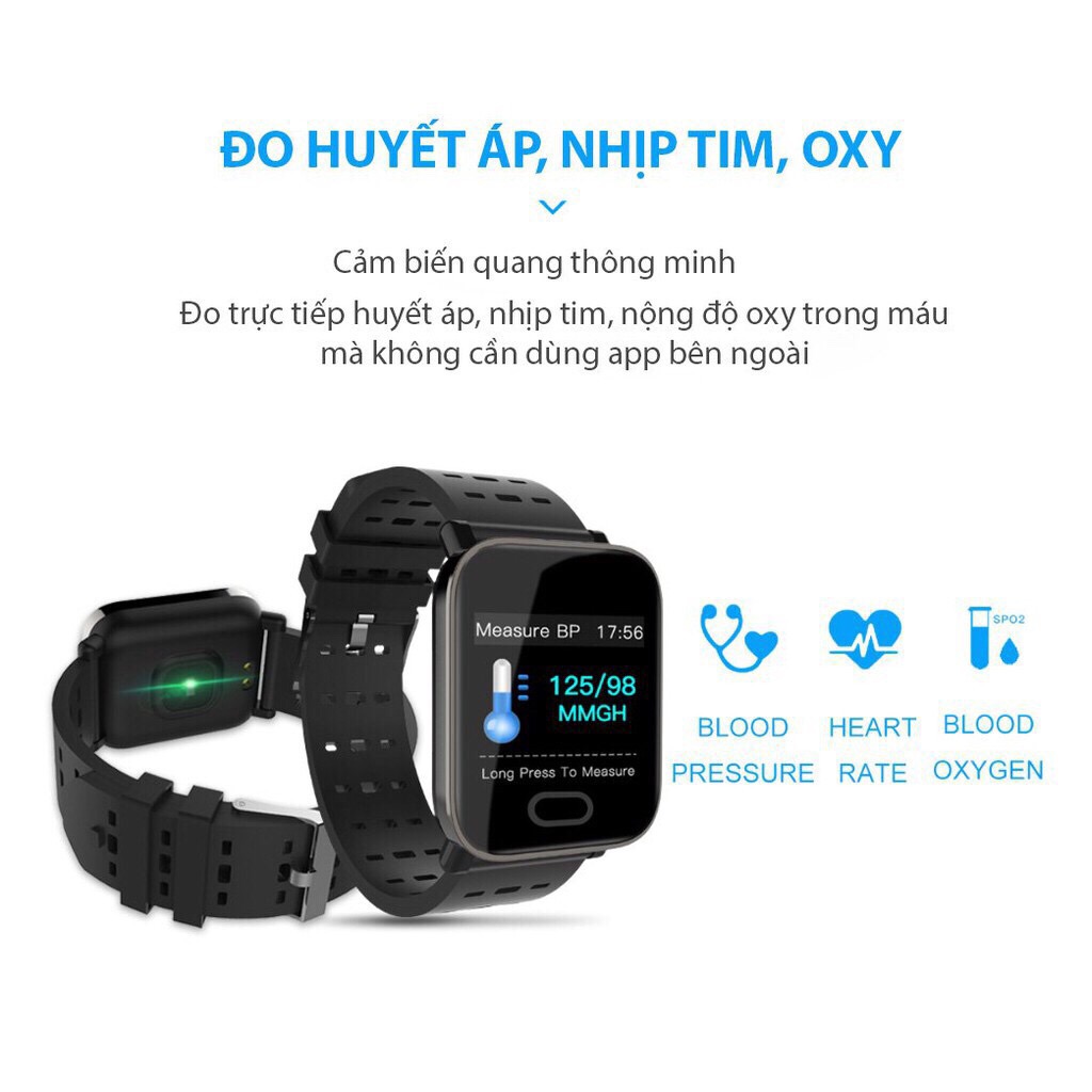 Đồng Hồ Thông Minh A6 - Lắp Sim Nghe Gọi - Hàng Nhập Khẩu