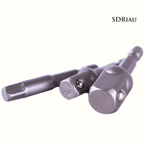 Bộ 3 đầu chuyển đổi mũi khoan 1 / 4 3 / 8 1 / 2 Inch tiện dụng