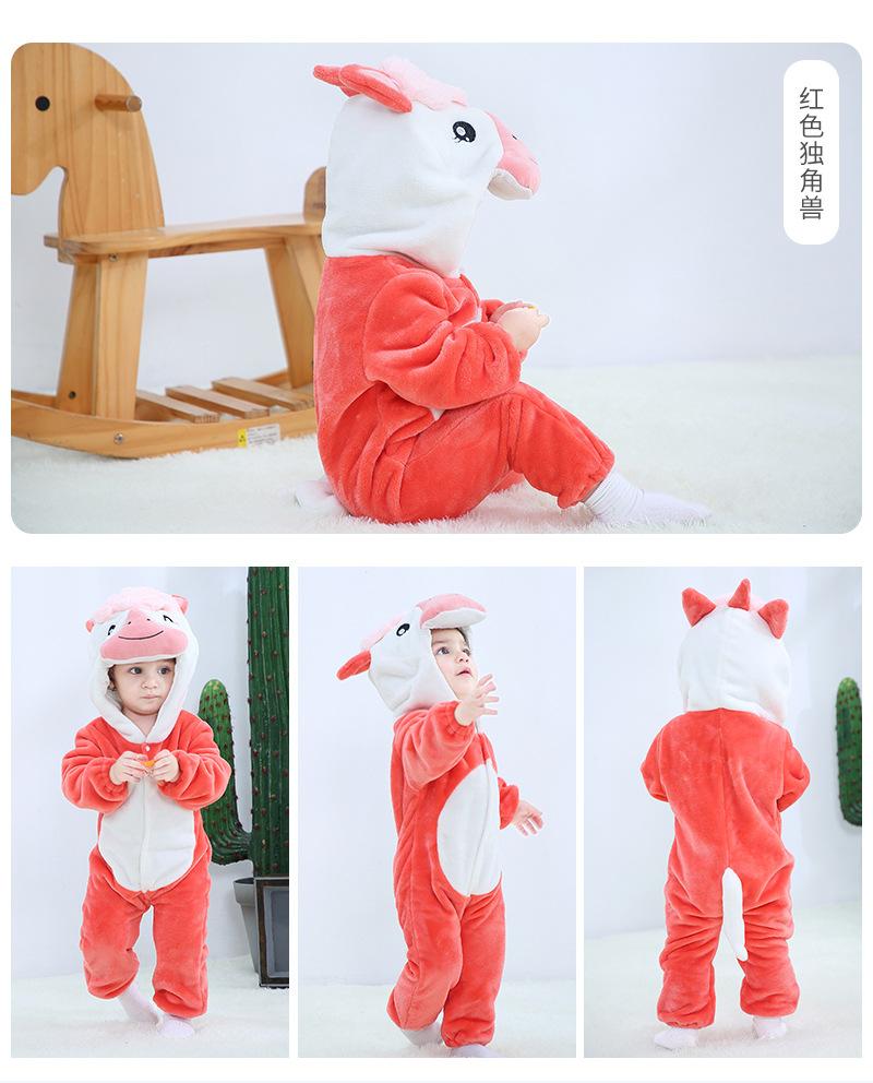 Bé Rompers Mùa Đông Sư Tử Trang Phục Cho Bé Gái Bé Trai Tập Đi Động Vật Jumpsuit Quần Áo Trẻ Sơ Sinh Pyjamas Trẻ Em Áo Liền Quần Ropa Bebes 6M - 4T