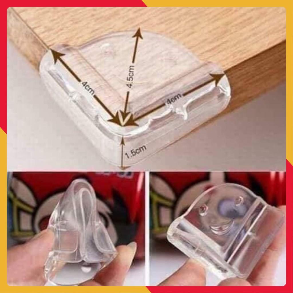 Sét 4 bịt góc bàn silicon mẫu vuông