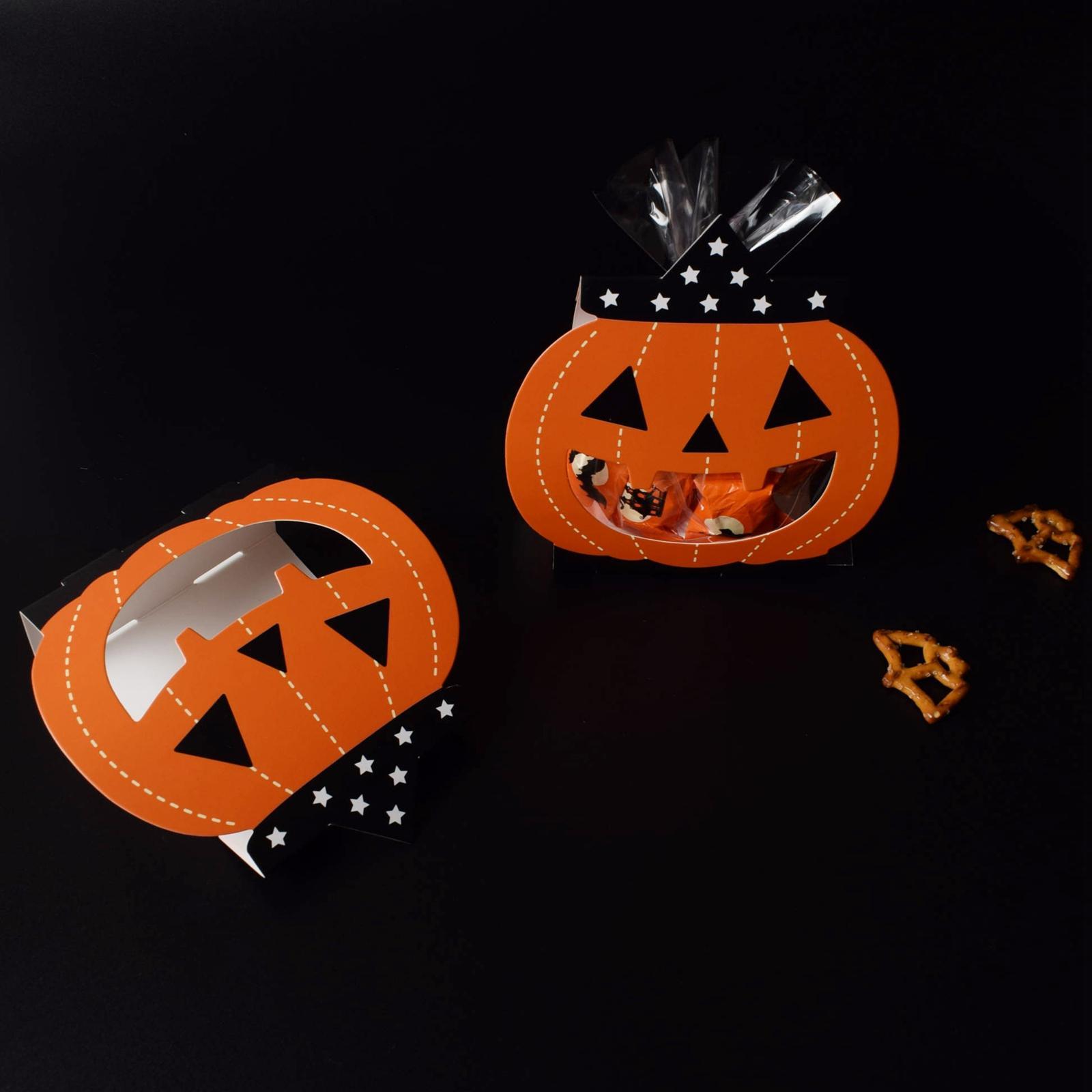 8x Halloween Candy Boxes Gift Boxes cake Bakery Party Favors Muffin