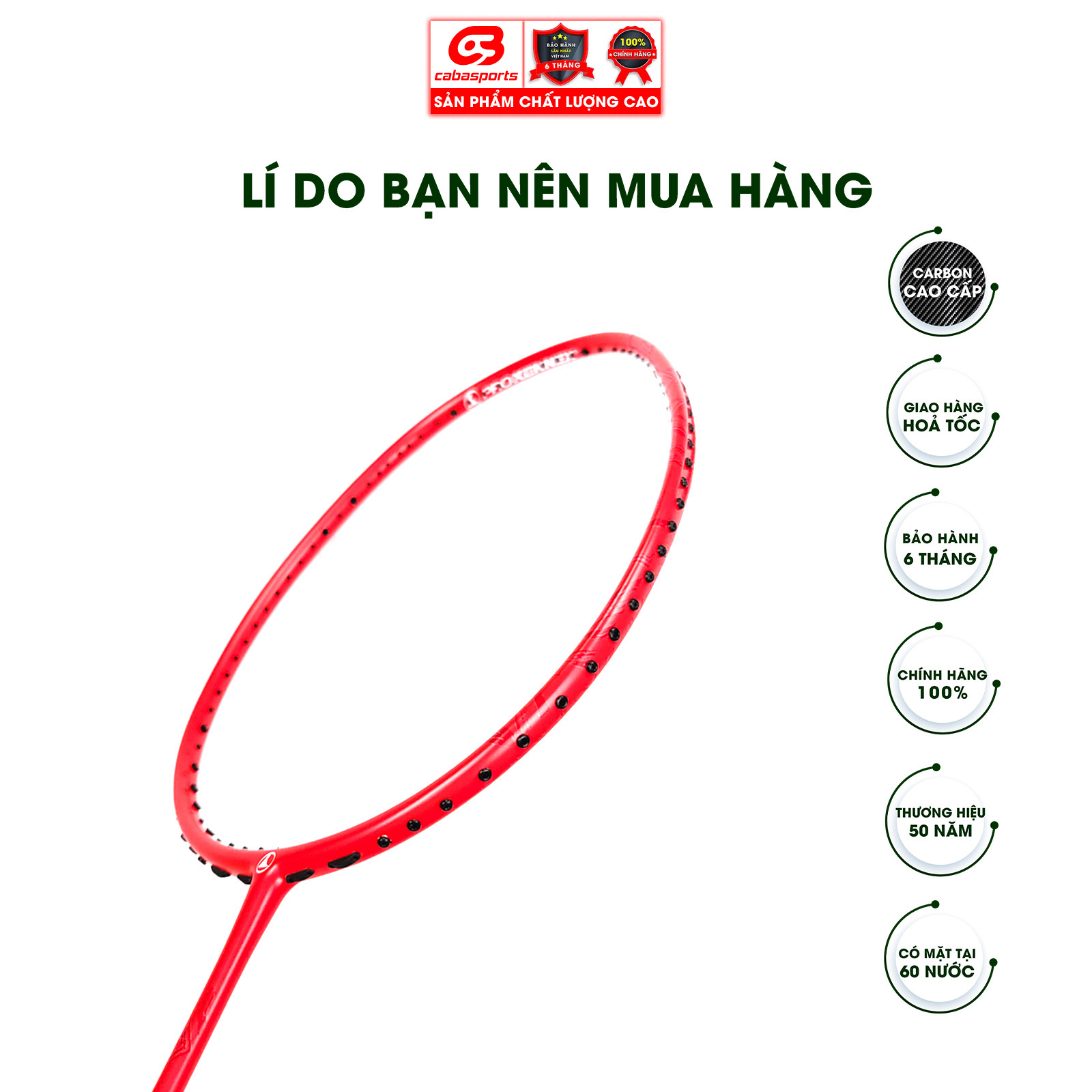 VỢT CẦU LÔNG ĐÃ ĐAN LƯỚI PROKENNEX ARROW 17 AIR 7U SIÊU NHẸ CHẤT LƯỢNG CHÍNH HÃNG (1 cây) - Tặng kèm quấn cán và túi vải Cabasports