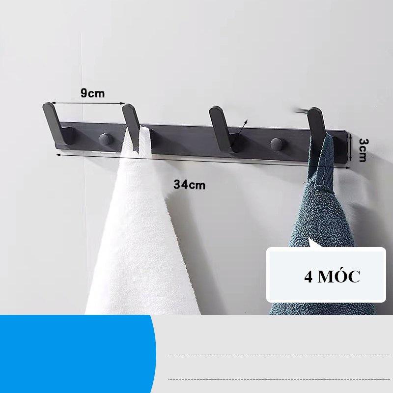 Móc Treo Quần Áo Gắn Tường Đa Năng Móc Quần Áo Inox Không Gỉ Moda.H